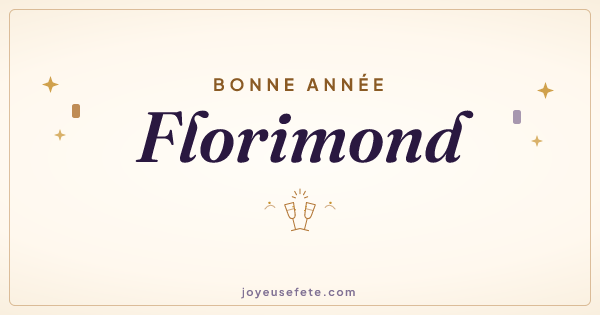 Image « Bonne année Florimond » au format large