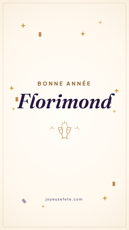 Image « Bonne année Florimond » au format story