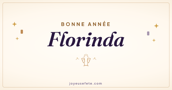 Image « Bonne année Florinda » au format large