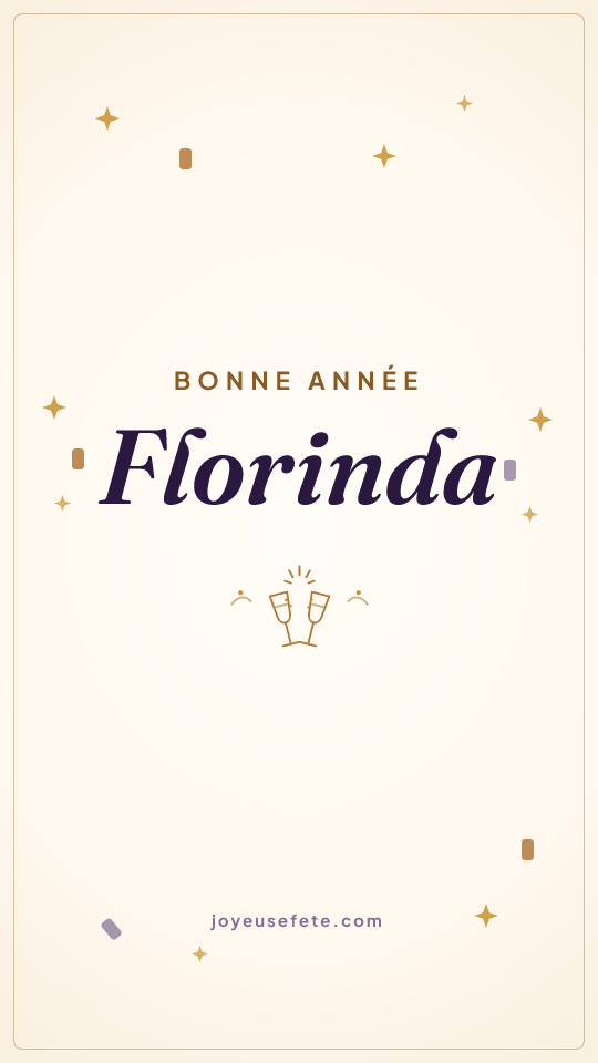 Image « Bonne année Florinda » au format story