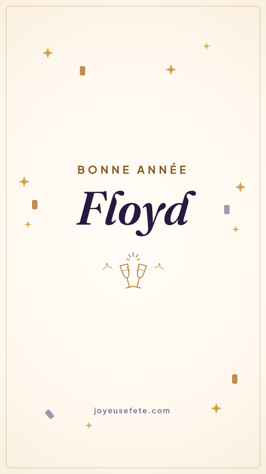 Image « Bonne année Floyd » au format story