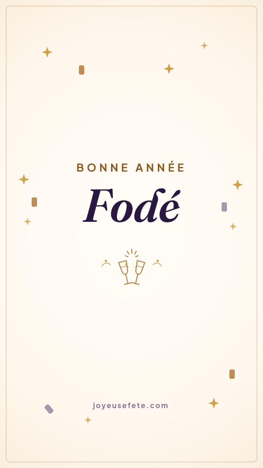 Image « Bonne année Fodé » au format story