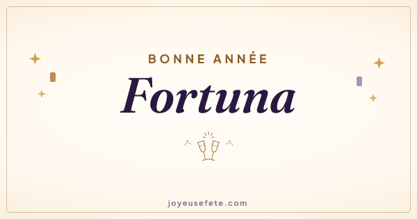 Image « Bonne année Fortuna » au format large
