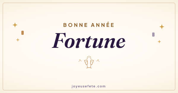 Image « Bonne année Fortune » au format large