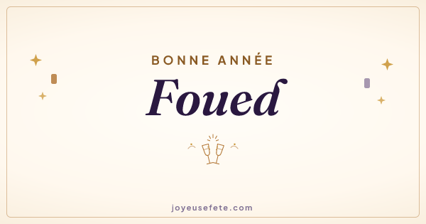 Image « Bonne année Foued » au format large