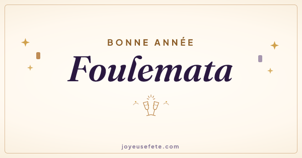 Image « Bonne année Foulemata » au format large