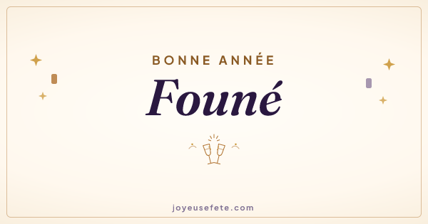 Image « Bonne année Founé » au format large