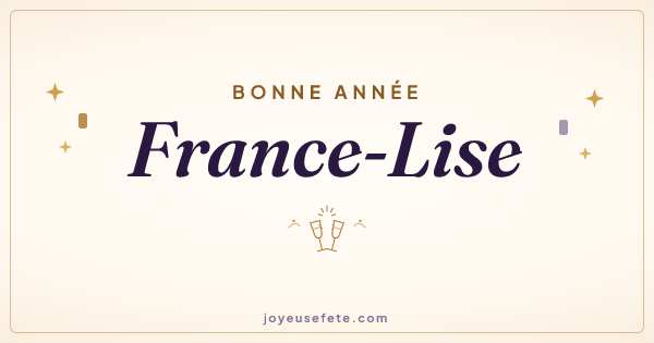 Image « Bonne année France-Lise » au format large