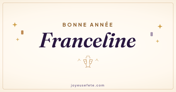 Image « Bonne année Franceline » au format large