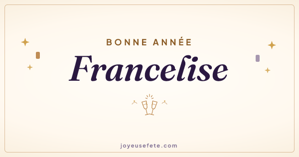 Image « Bonne année Francelise » au format large