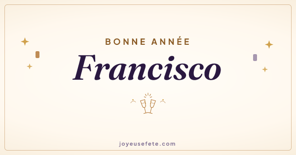 Image « Bonne année Francisco » au format large