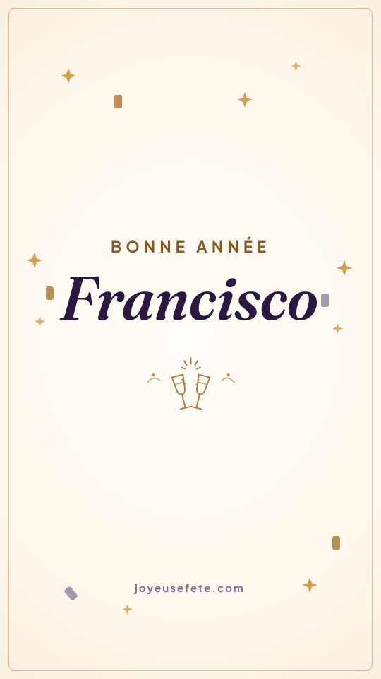 Image « Bonne année Francisco » au format story
