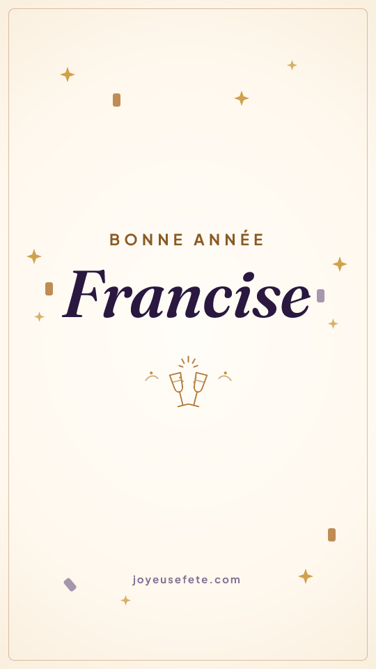 Image « Bonne année Francise » au format story