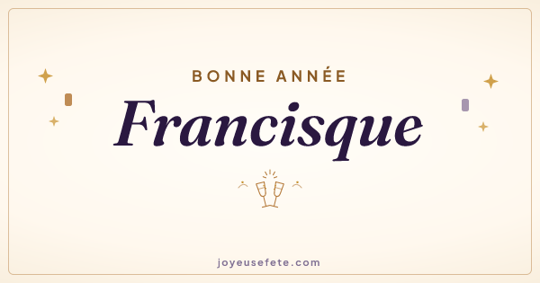 Image « Bonne année Francisque » au format large