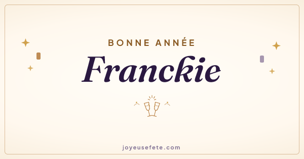 Image « Bonne année Franckie » au format large