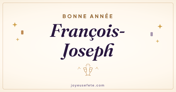 Image « Bonne année François-Joseph » au format large