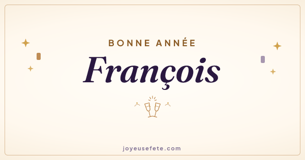 Image « Bonne année François » au format large