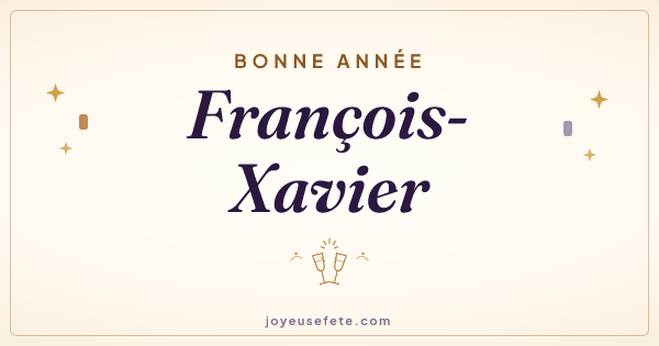 Image « Bonne année François-Xavier » au format large