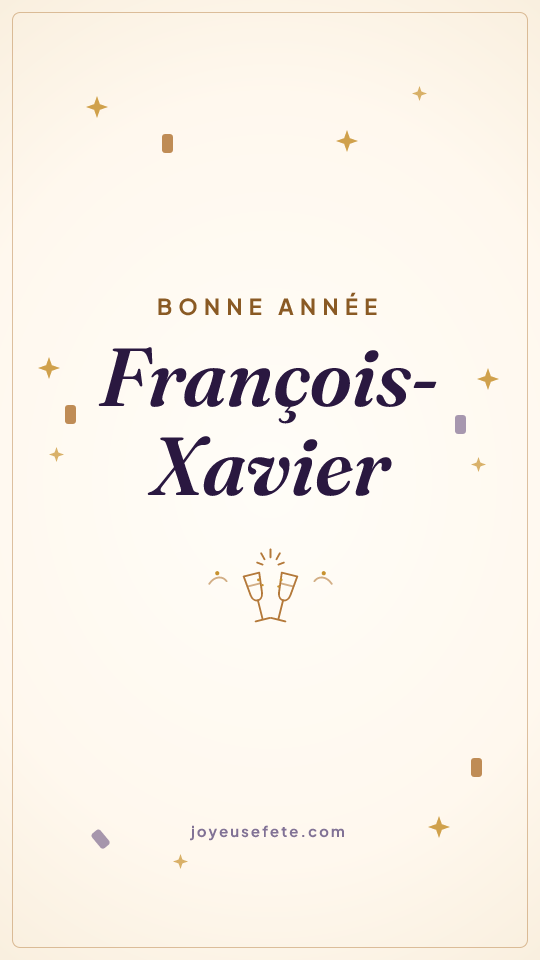 Image « Bonne année François-Xavier » au format story