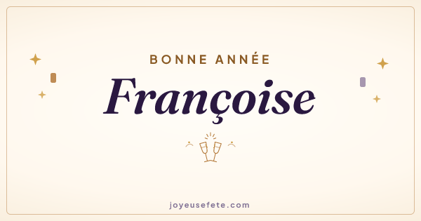 Image « Bonne année Françoise » au format large