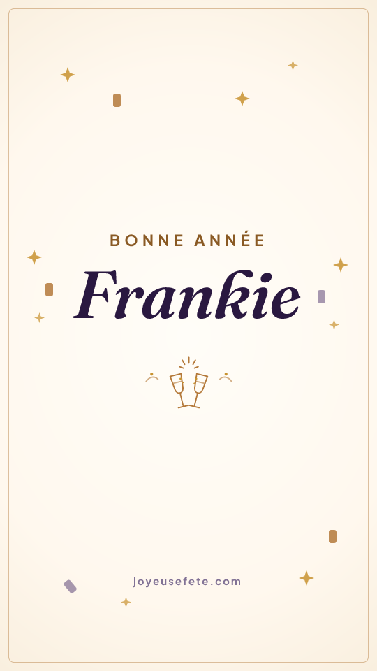 Image « Bonne année Frankie » au format story