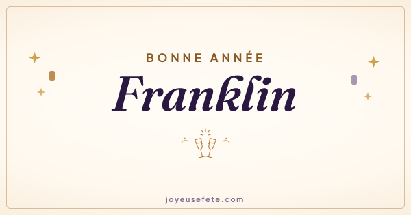 Image « Bonne année Franklin » au format large