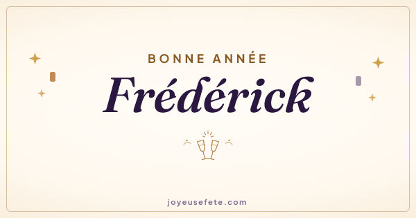 Image « Bonne année Frédérick » au format large