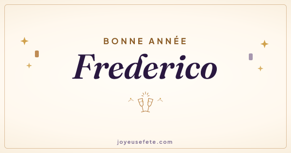 Image « Bonne année Frederico » au format large