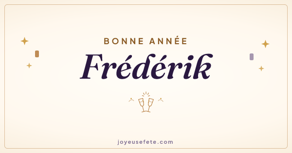 Image « Bonne année Frédérik » au format large