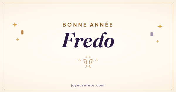 Image « Bonne année Fredo » au format large