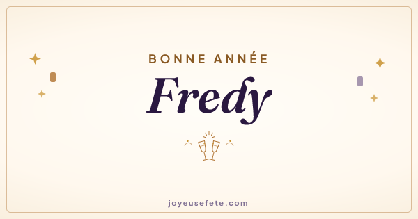Image « Bonne année Fredy » au format large