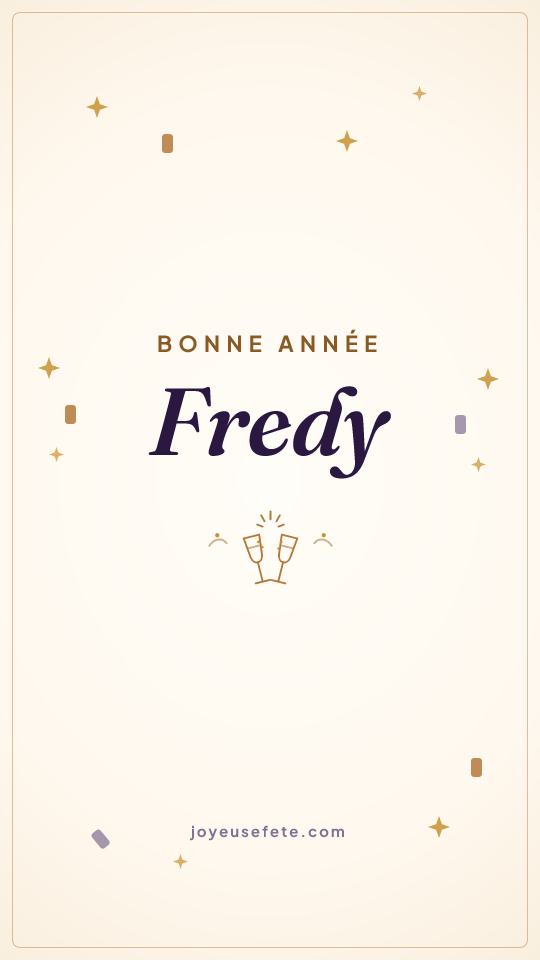 Image « Bonne année Fredy » au format story