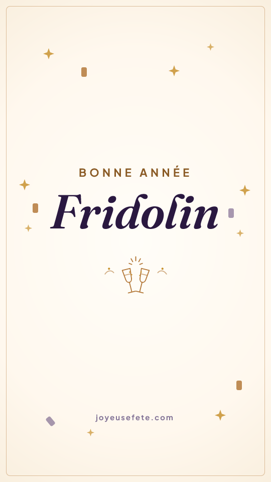 Image « Bonne année Fridolin » au format story