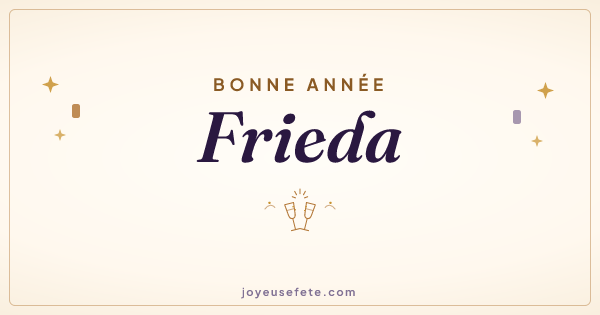 Image « Bonne année Frieda » au format large