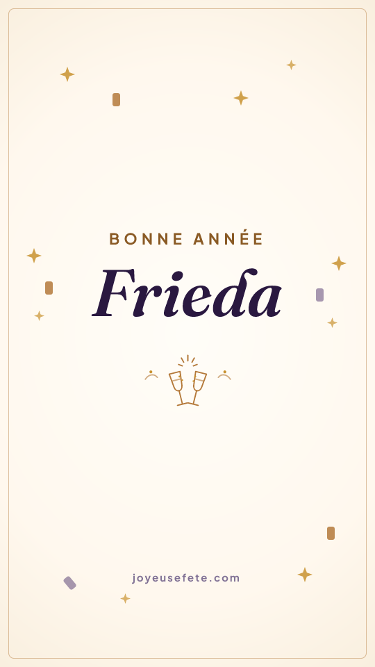 Image « Bonne année Frieda » au format story