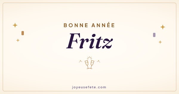 Image « Bonne année Fritz » au format large