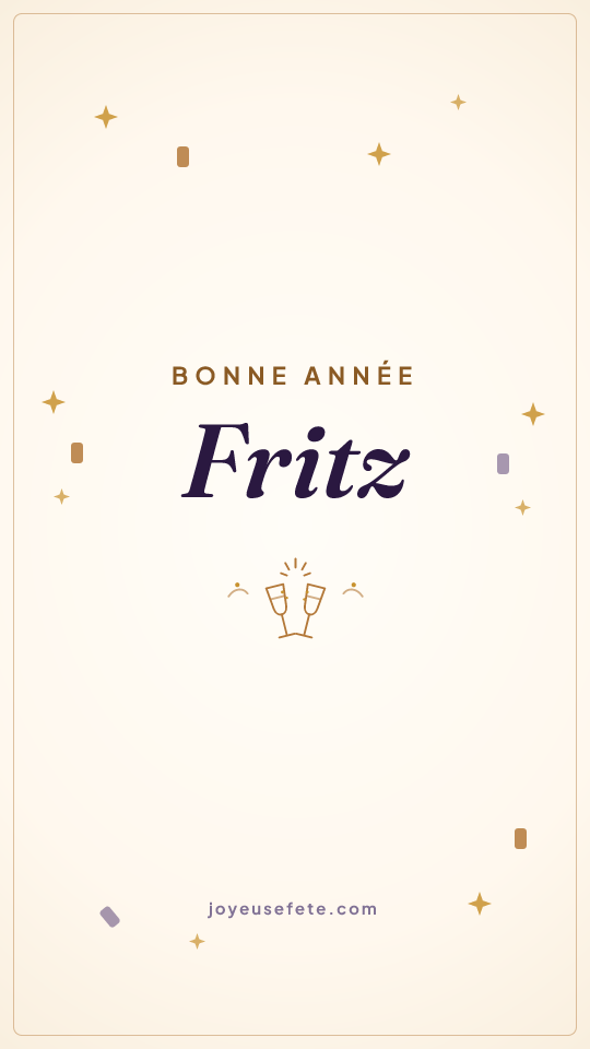 Image « Bonne année Fritz » au format story