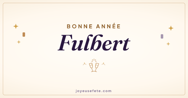 Image « Bonne année Fulbert » au format large