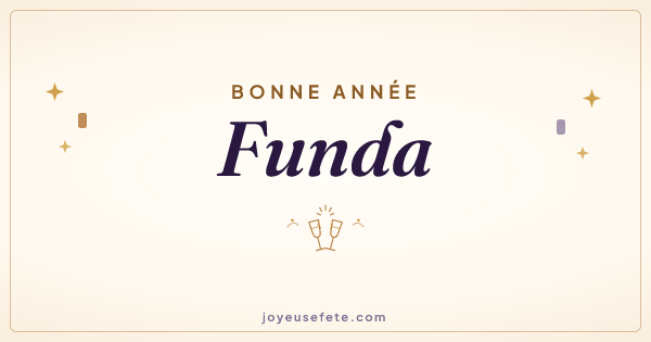 Image « Bonne année Funda » au format large