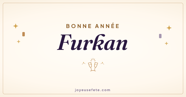 Image « Bonne année Furkan » au format large