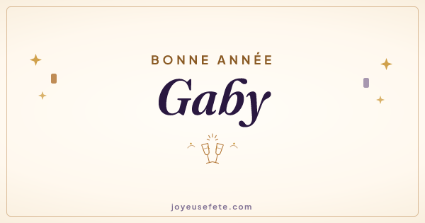 Image « Bonne année Gaby » au format large