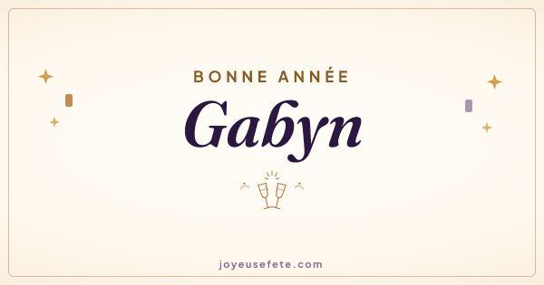 Image « Bonne année Gabyn » au format large