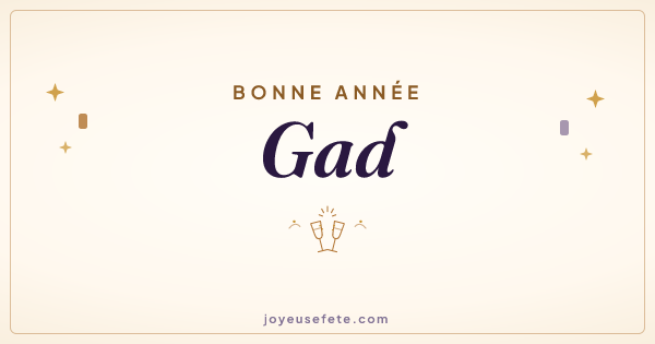 Image « Bonne année Gad » au format large