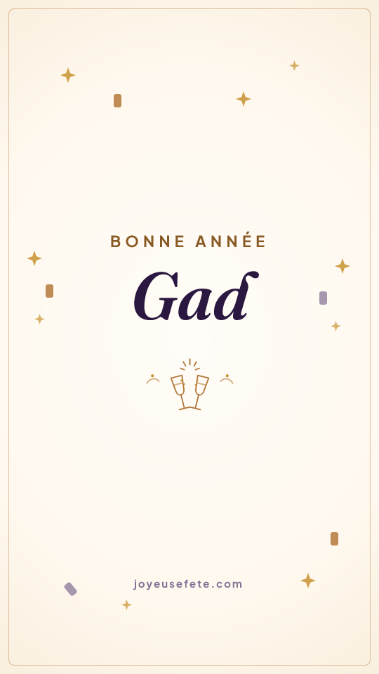 Image « Bonne année Gad » au format story