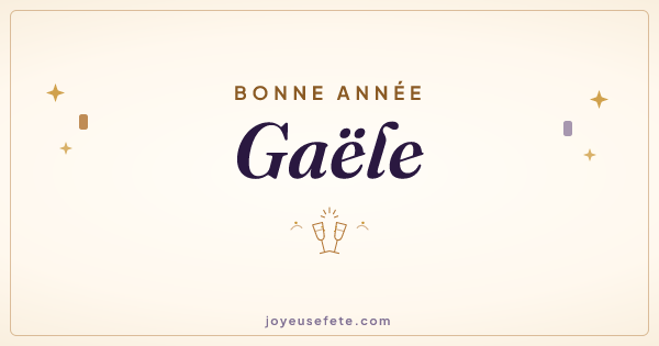 Image « Bonne année Gaële » au format large