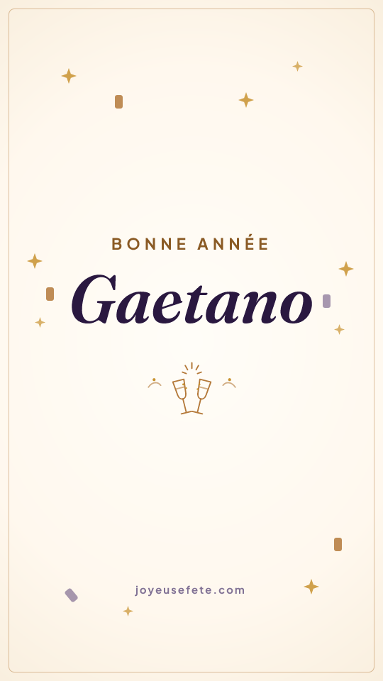 Image « Bonne année Gaetano » au format story