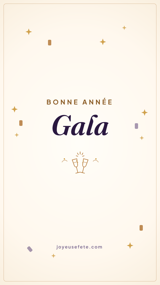 Image « Bonne année Gala » au format story