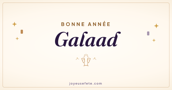 Image « Bonne année Galaad » au format large