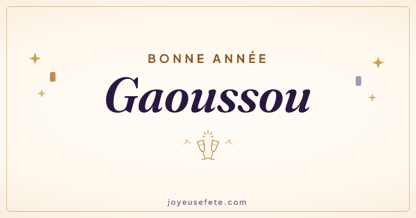 Image « Bonne année Gaoussou » au format large