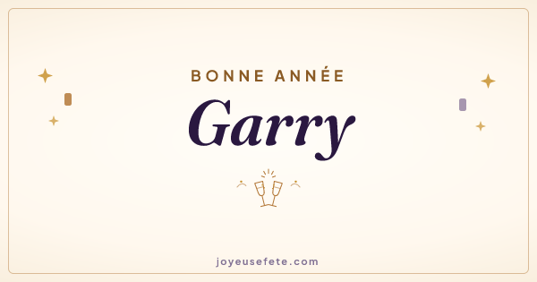 Image « Bonne année Garry » au format large